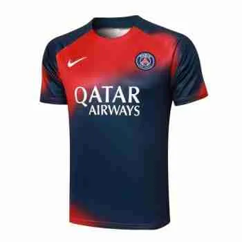 Thailande Maillot Entrainement Paris Saint Germain 2024 2025 Bleu Rouge