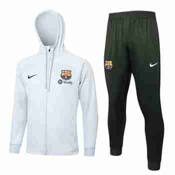 Survetement A Capuche Barcelone 2024 2025 Blanco