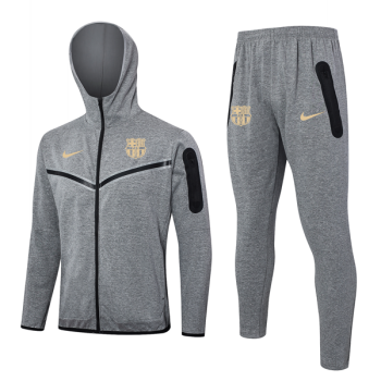 Survetement A Capuche Barcelone 2024 2025 Gris