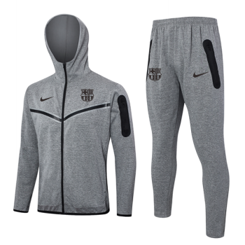 Survetement A Capuche Barcelone 2024 25 Gris