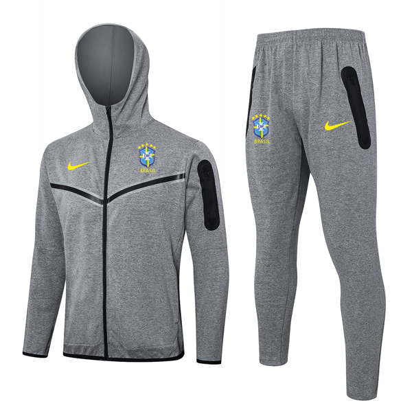 Survetement A Capuche Bresil 2024 2025 Gris Survetement A Capuche Bresil 2024 2025 Gris 1