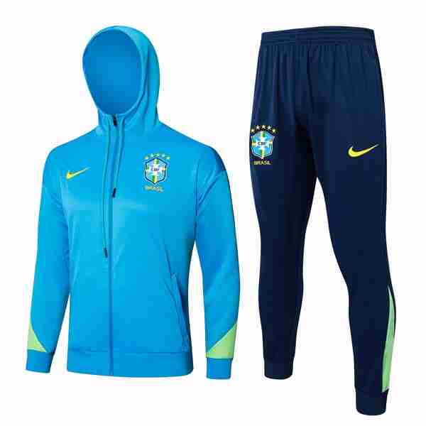 Chandal Con Capucha Brasil 2024-2025 Azul 3 Survetement A Capuche Bresil 24 2025 Azul