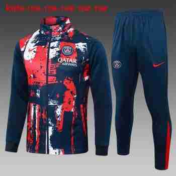 Sweat Entrainement Enfant Paris Saint Germain 2024 2025 Azul Rojo