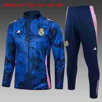 Survetement Ensemble Enfant Real Madrid 2024 2025 Bleu