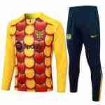 Sweat Entrainement Barcelone 2024 2025 Amarillo Rojo