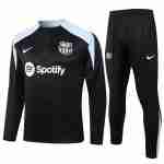 Sweat Entrainement Barcelone 2024 2025 Negro Gris