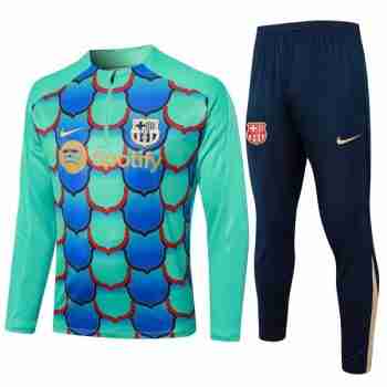 Sweat Entrainement Barcelone 2024 2025 Verde Azu