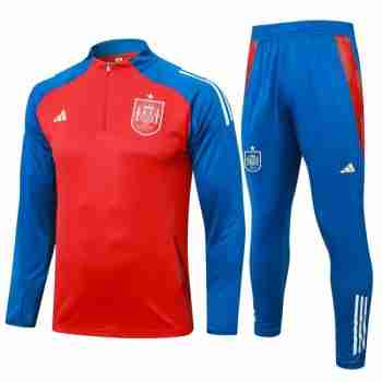 Sweat Entrainement Espagne 2024 2025 Rojo Azul