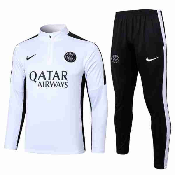 Sudadera De Training PSG 2024-2025 Blanco Sweat Entrainement Paris Saint Germain 24 2025 Blanco