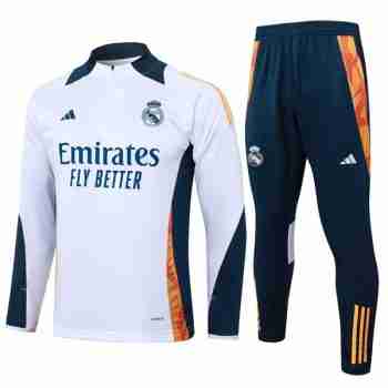 Sweat Entrainement Real Madrid 2024 2025 Blanco