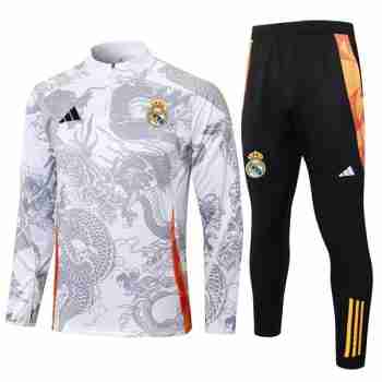 Sweat Entrainement Real Madrid 2024 2025 Blanco Gris