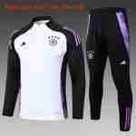 Niños Sudadera De Training Alemania 2024-2025 Blanco Negro 3