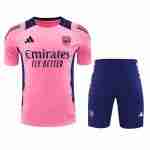 Thailande Ensemble Maillot Entrainement Arsenal 2024 2025 Rosa Blu