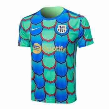 Thailande Maillot Entrainement Barcelone 2024 2025 Verde Azul
