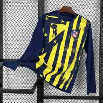 Thailande Pré-Match Manches longues Maillot Atletico Madrid 2025 2026