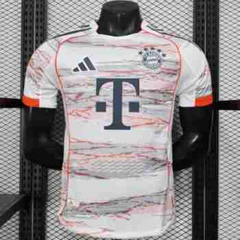 Version Joueur Maillot 2rd Bayern Munich 2025 2026 Blanc