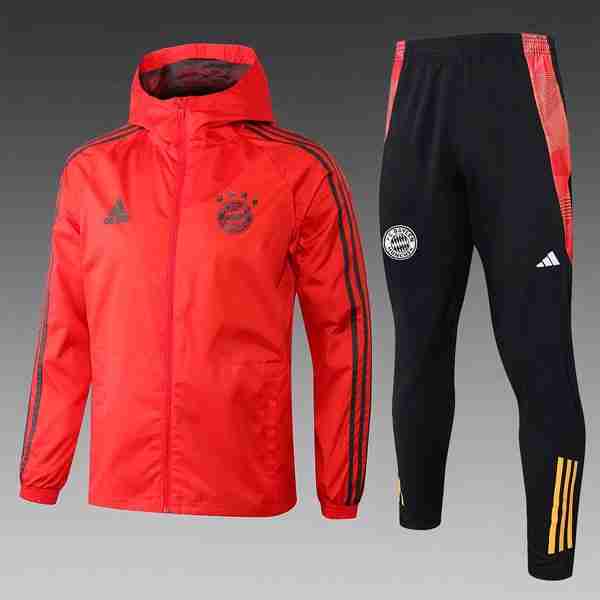 Rompevientos Bayern Munich Conjunto Completo 2025-2026 Rojo Ensemble Coupe Vent Bayern Munich 2025 2026 Rouge