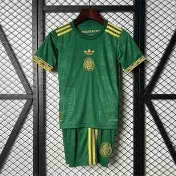 Maillot Spécial Ensemble Enfant Mexique 2025 2026 Vert