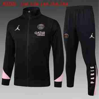 Survetement Enfant Paris Saint Germain 2025 2026 Noir Rosa