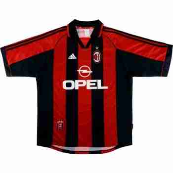 Thailande Maillot 1rd AC Milan Retro 1998 2000 Rouge