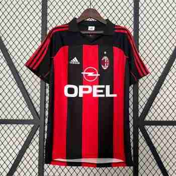 Thailande Maillot 1rd AC Milan Retro 2000 2002