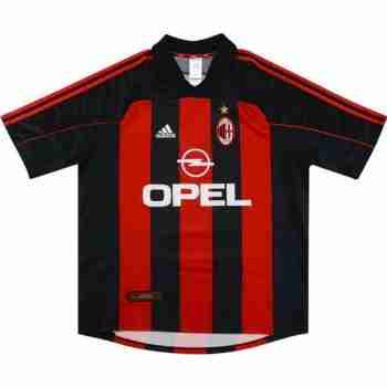 Thailande Maillot 1rd AC Milan Retro 2000 2002 Rouge