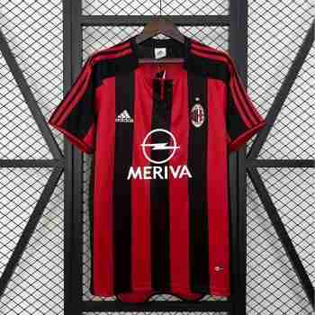 Thailande Maillot 1rd AC Milan Retro 2003 2004