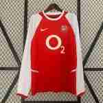 Thailande Maillot 1rd Manches Longues Arsenal Retro 2002 2004