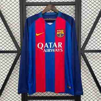 Thailande Maillot 1rd Manches Longues Barcelone Retro 2014 2015