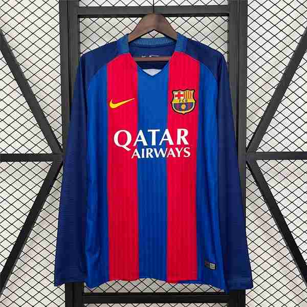 Tailandia Camiseta Barcelona 1ª ML Retro 2014-2015 Thailande Maillot 1rd Manches Longues Barcelone Retro 2014 2015