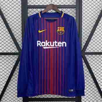 Thailande Maillot 1rd Manches Longues Barcelone Retro 2017 2018