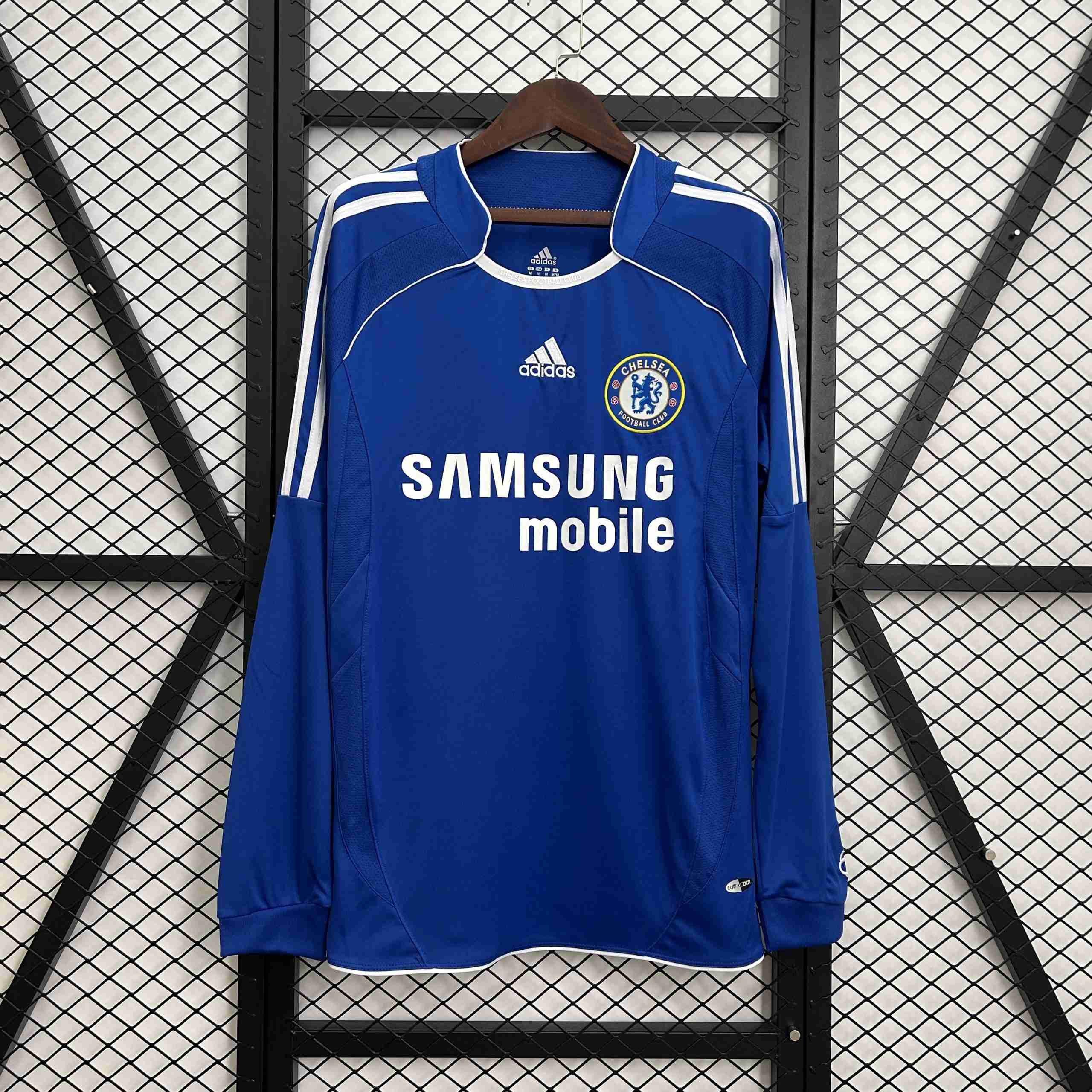 Camiseta Chelsea 1ª Retro ML 2006-2007 Thailande Maillot 1rd Manches Longues Chelsea Retro 2006 2007