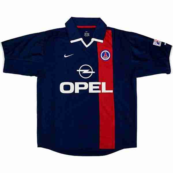 Tailandia Camiseta Paris Saint Germain 1ª Retro 2001 2002 Azul Thailande Maillot 1rd Paris Saint Germain Retro 2001 2002 Bleu