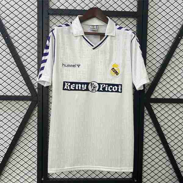 Tailandia Camiseta Real Madrid 1ª Retro 1989-1990 Thailande Maillot 1rd Real Madrid Retro 1989 1990