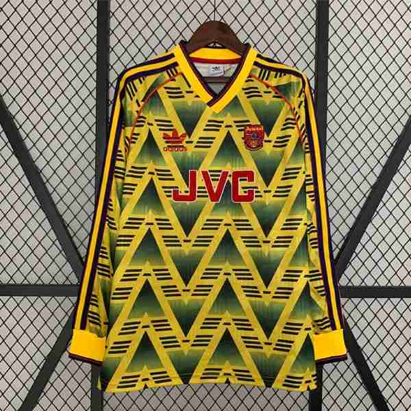 Tailandia Camiseta Arsenal 2ª ML Retro 1991 1993 Thailande Maillot 2rd Manches Longues Arsenal Retro 1991 1993