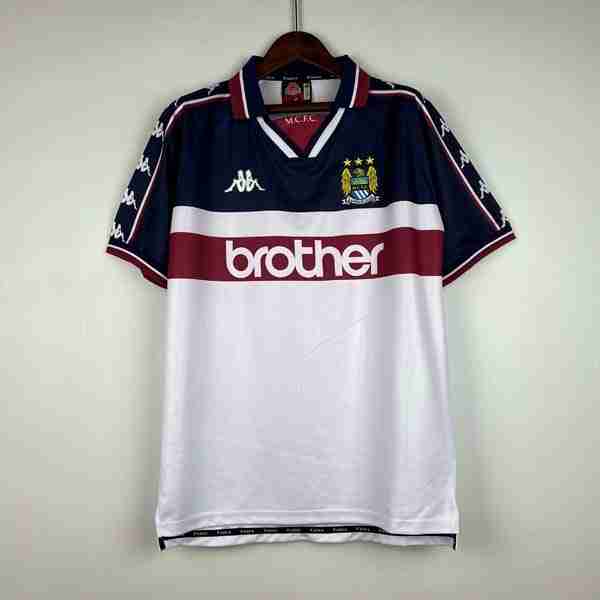 Tailandia Camiseta Manchester City 2ª 1997-1998 Thailande Maillot 2rd Manchester City Retro 1997 1998