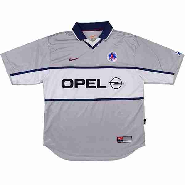 Tailandia Camiseta Paris Saint Germain 2ª Retro 2000 Gris Thailande Maillot 2rd Paris Saint Germain Retro 2000 Gris
