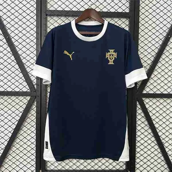 Tailandia Camiseta Portugal Pre-Match 2025 Azul Thailande Maillot Pré-Match Portugal 2025 2026 Bleu